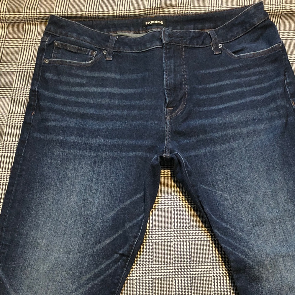 Express Women’s Indigo Slim Blue Jeans
